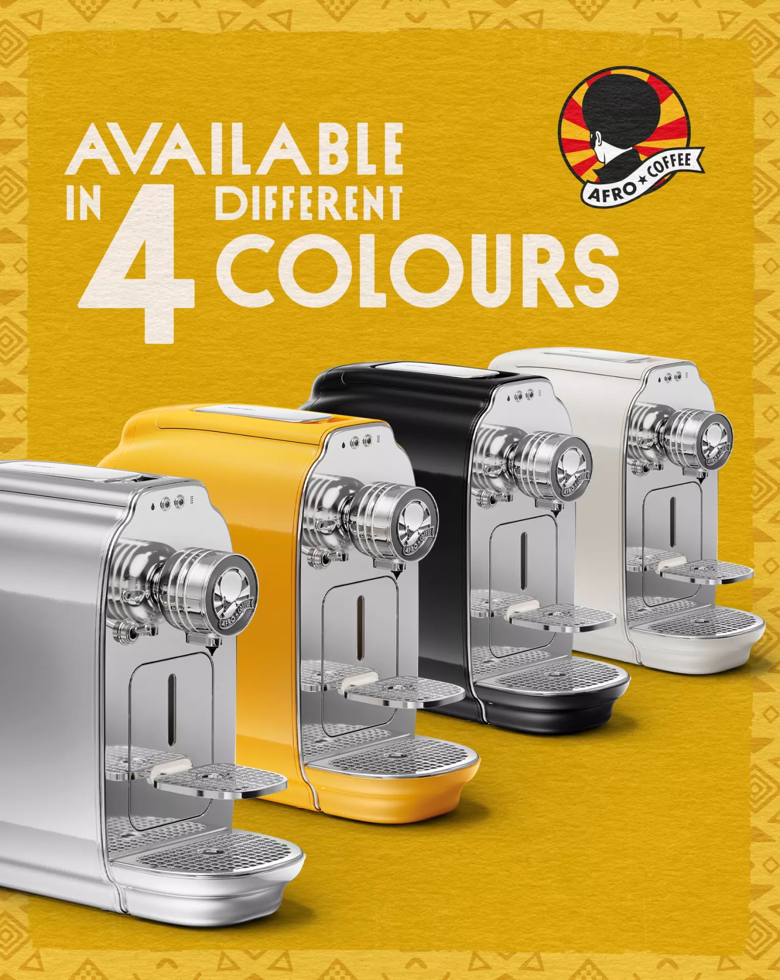 KAHAWA Capsule Machine - Chrome Silver